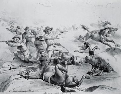 La dernière bataille du général Custer, 25 juin 1876, vers 1882 - American School